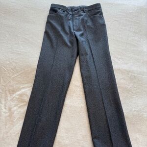 SAKS Fifth Avenue Gray Wool Jeans. 34R. 32.5 Lengthish